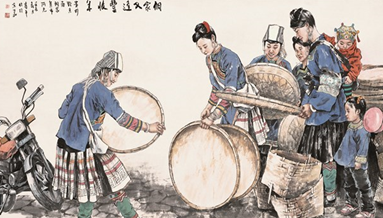 民族風(fēng)情畫(huà)